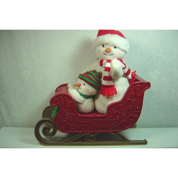 HALLMARK TWINKLING SLEIGH RIDE JINGLE PALS FROM 2016-SOUND & LIGHTS DECOR-WORKS - Picture 1 of 7